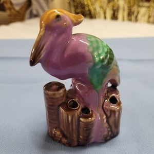 Vintage Pelican Flower Frog